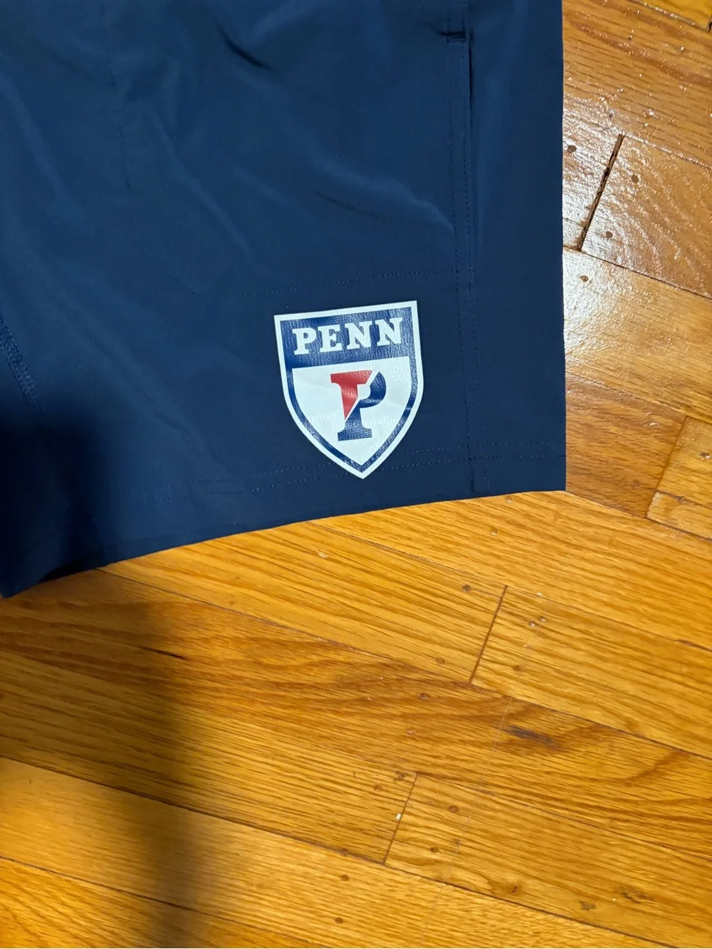 Nike Men’s Navy Athletic Shorts with Penn Crest